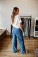 Elastic Waist Side Seam Risen