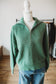 Sea Green Crochet Zip