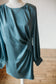 Dusty Blue Cinch Dress