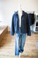 Indigo Faux Denim Jacket