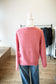 Pink Half Button Sweater