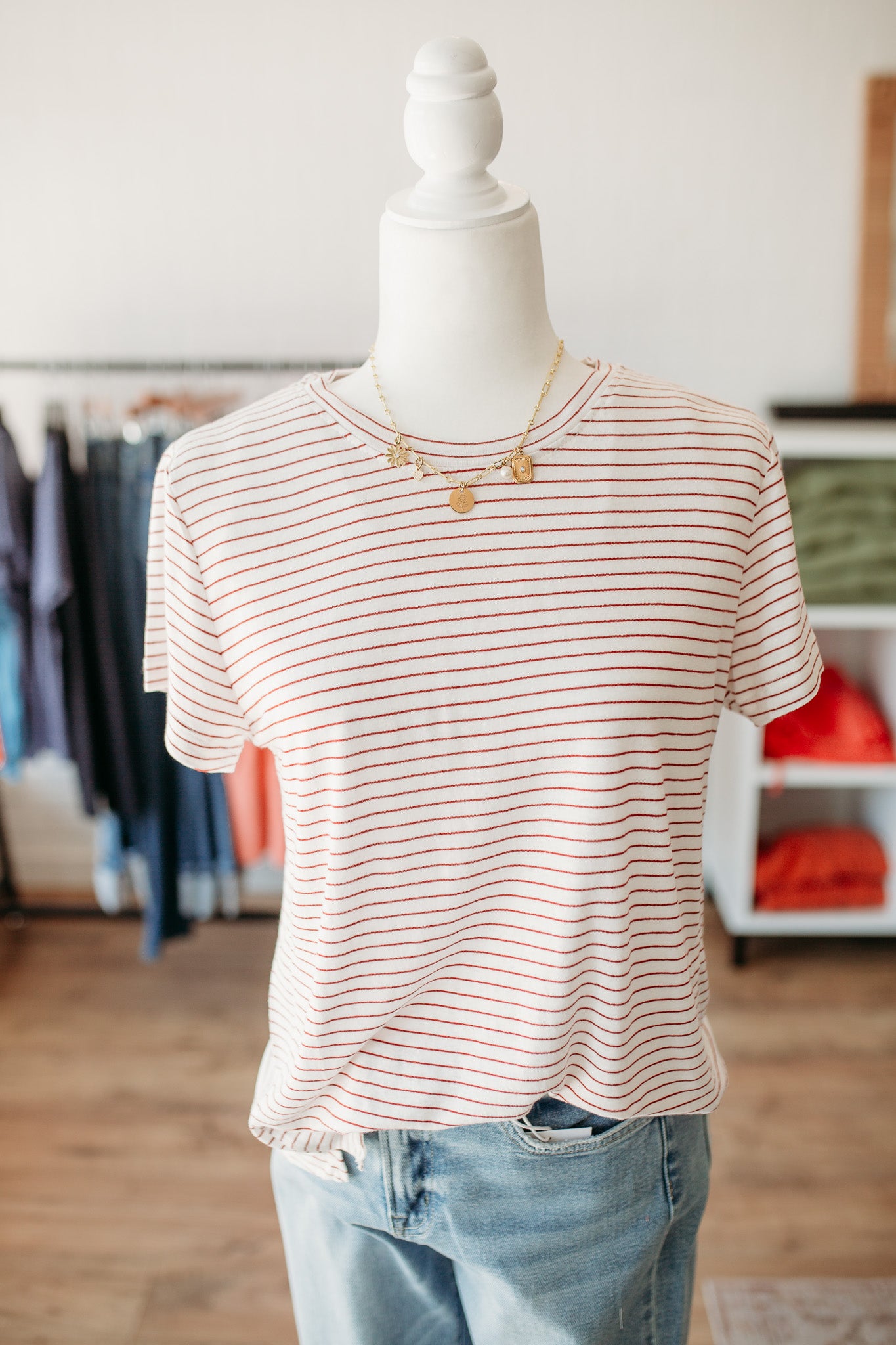 Cherry Striped Tee