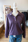 Plum Snap Neck Pullover