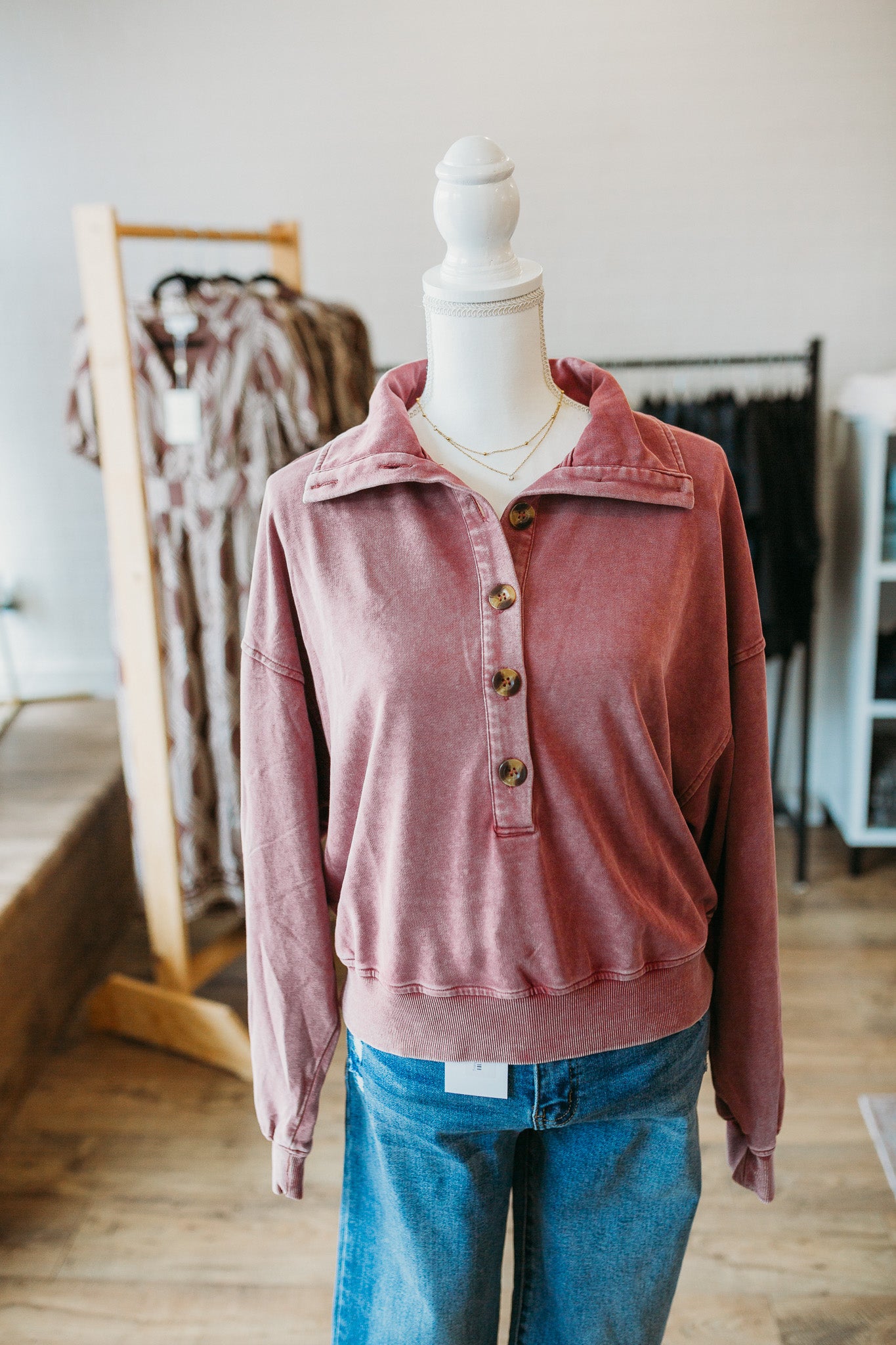 Campfire Vintage Mauve Pullover