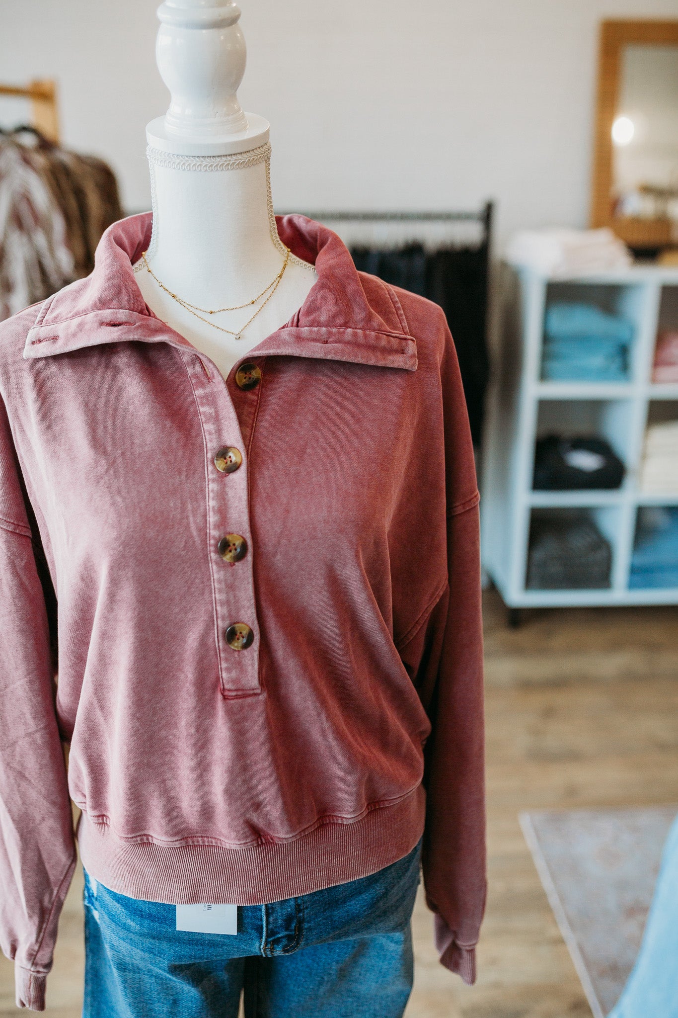 Campfire Vintage Mauve Pullover