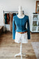 Teal Button Up Cardigan
