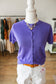 Iris Purple Button Up Sweater