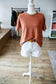 Mocha/Coral Lightweight Sweater