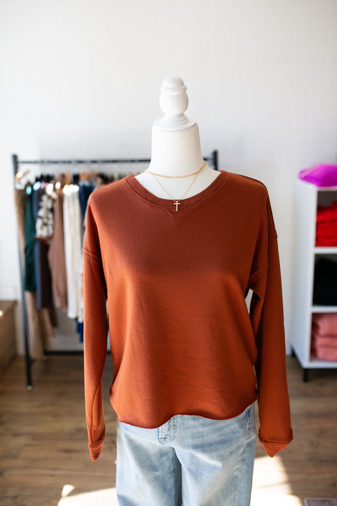 Brick French Terry Top