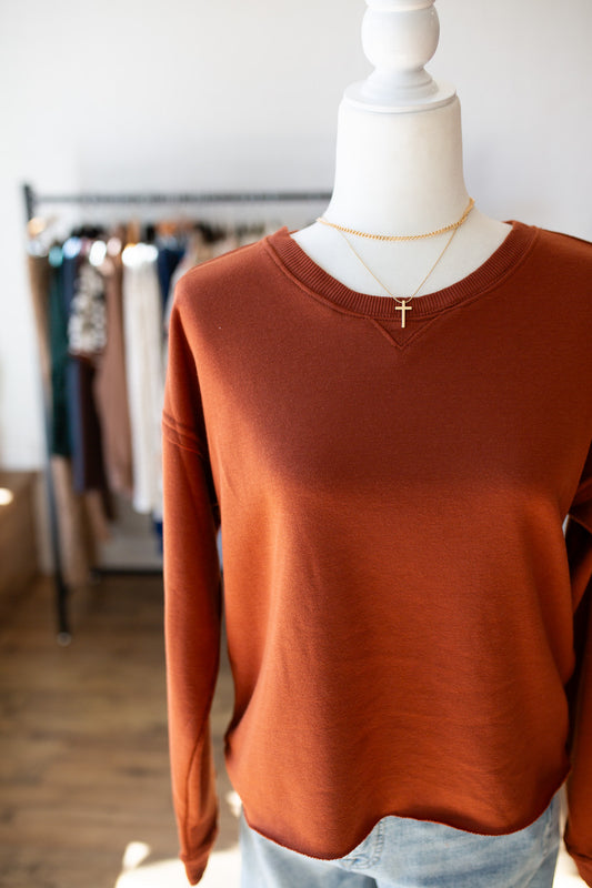 Brick French Terry Top