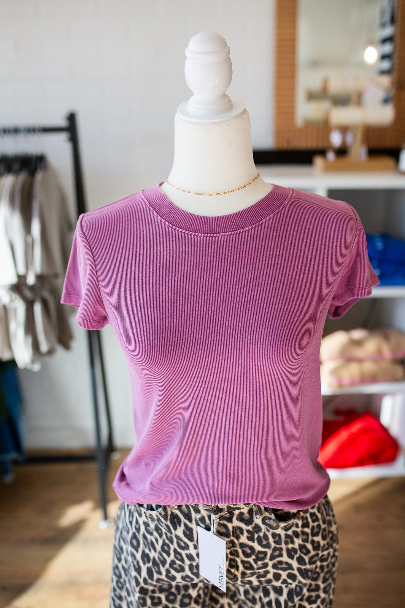 Orchid Garment Dyed Top