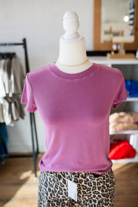 Orchid Garment Dyed Top