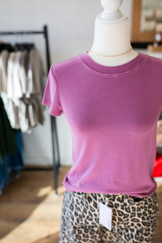 Orchid Garment Dyed Top