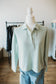Mint/Ivory Collared Polo