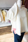Off White Gingham Bow Pullover