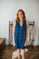 V-Neck Button Denim Dress