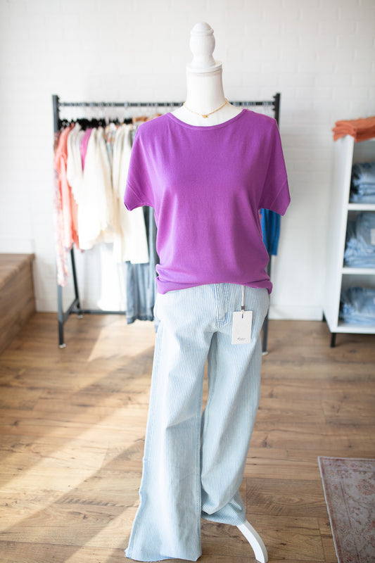 Orchid/Royal Blue Everyday Sweater