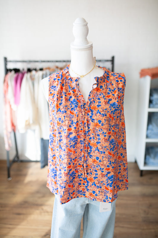 Peach Floral Tank