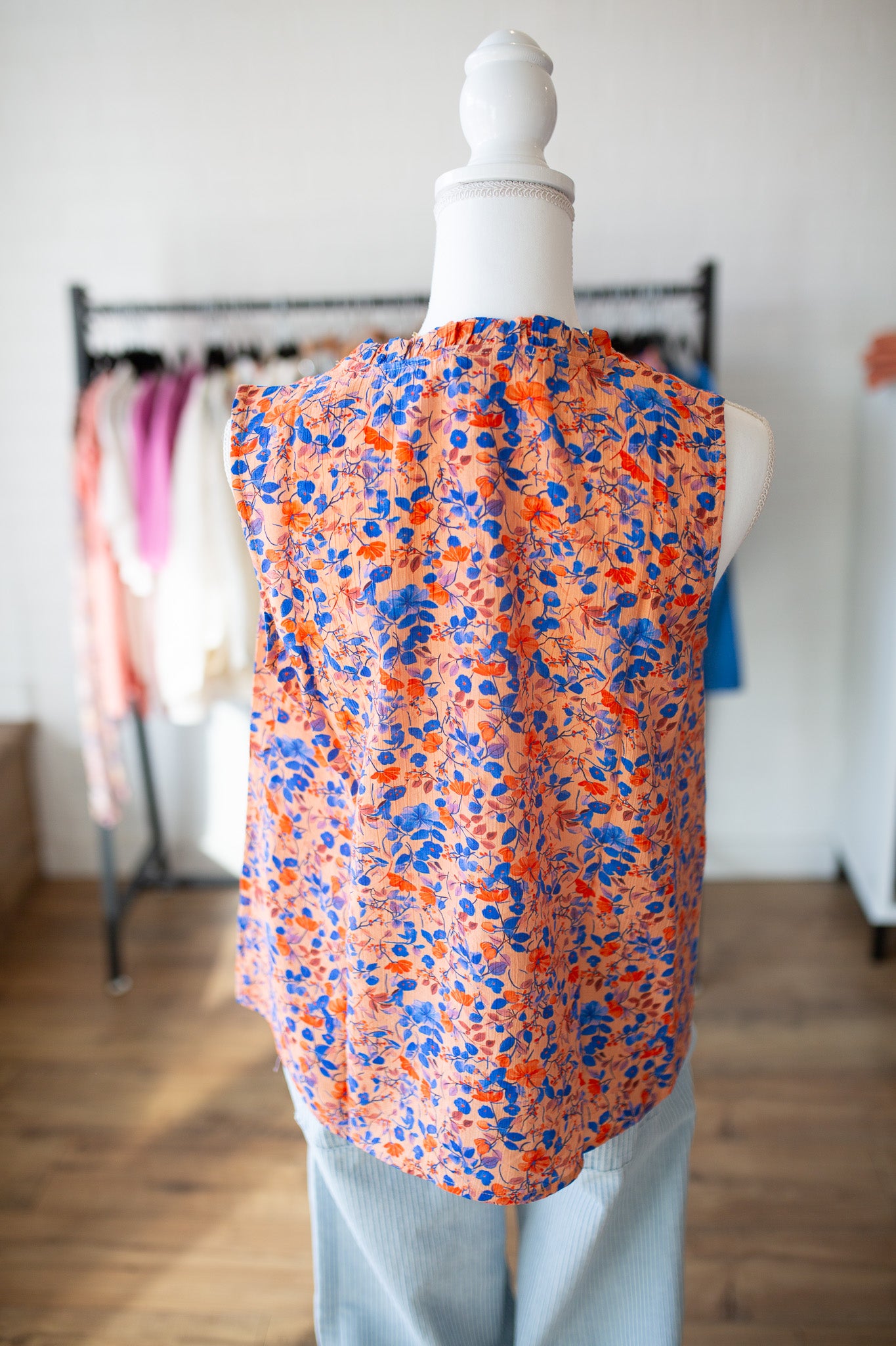 Peach Floral Tank