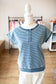 Denim Striped Henley