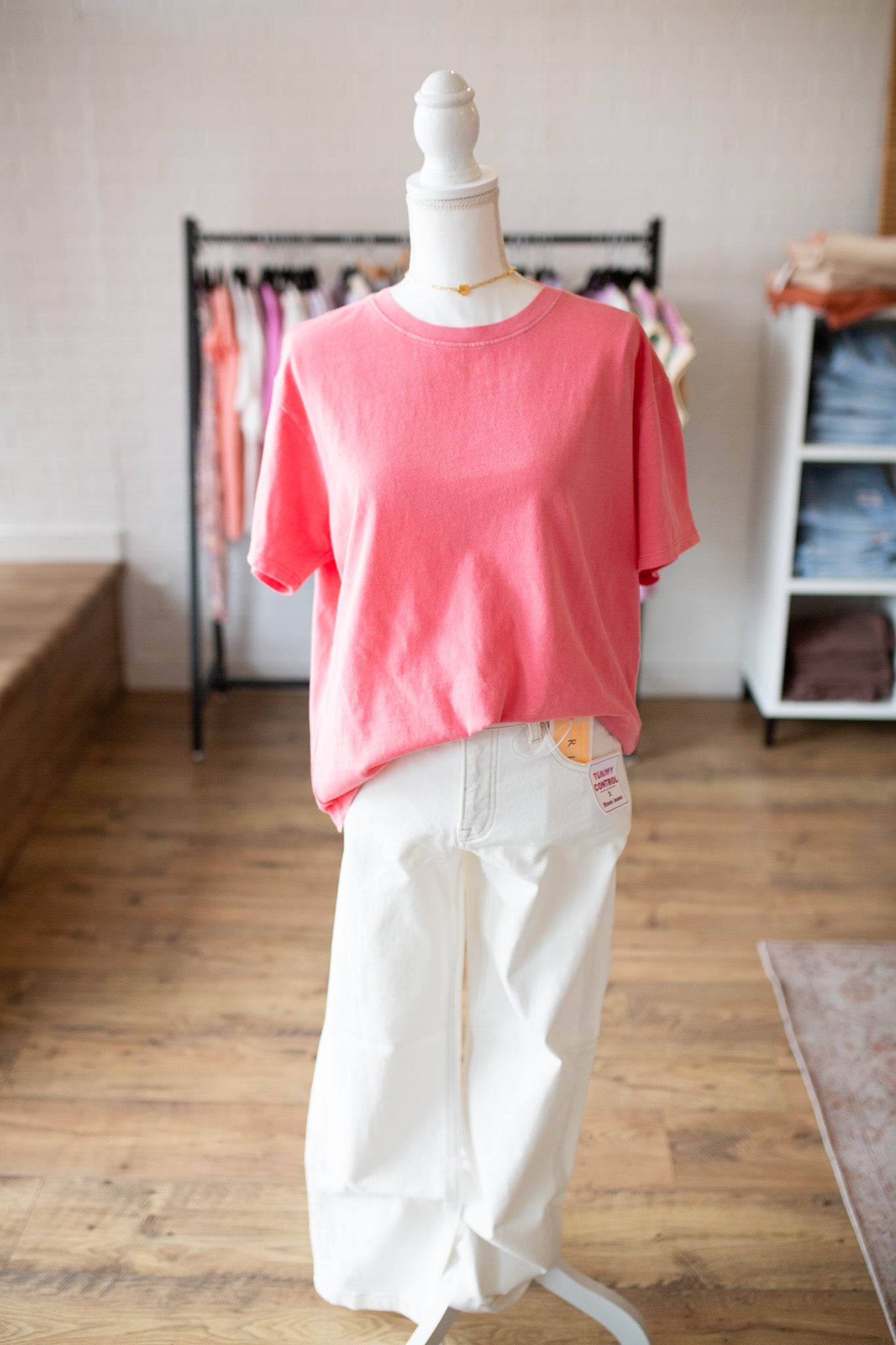 Dark Teal/Taffy Pigment Dyed Tee