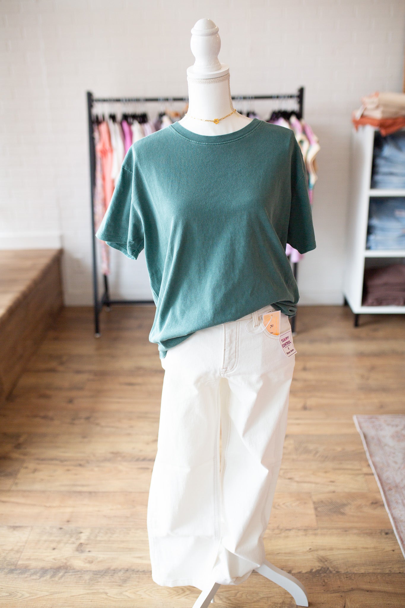 Dark Teal/Taffy Pigment Dyed Tee