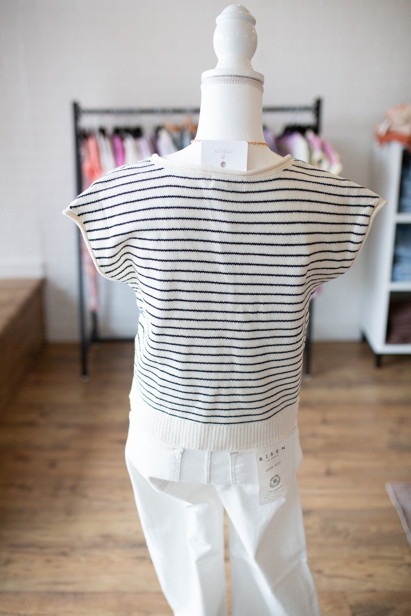 Brown/Cream Striped Cardi