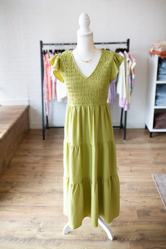 Kiwi Smocked Dress