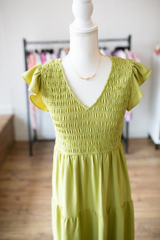 Kiwi Smocked Dress