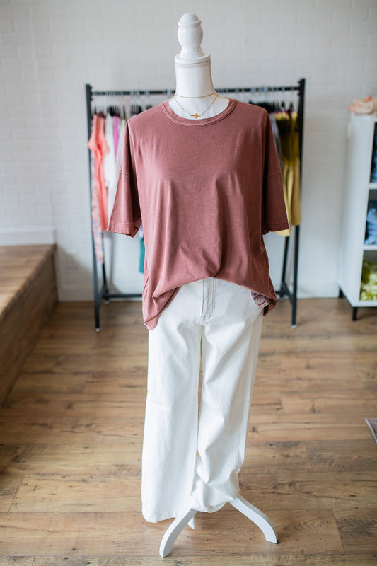 Terracotta Washed Tee