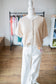 Lt Pink/Khaki Button Down Cardi