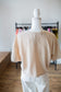 Lt Pink/Khaki Button Down Cardi