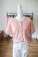 Lt Pink/Khaki Button Down Cardi
