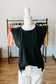 Classic Black Cap Sleeve Top