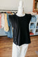 Classic Black Cap Sleeve Top