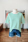 Green Striped Textured Top