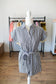 Black Striped Tie Romper