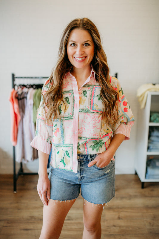 Fruit Printed Top