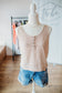 Linen Almond Striped Tank