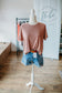 Terracotta Ribbed Tee