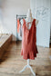 Terracotta Ruffle Hem Dress
