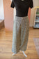 Scalloped Trim Leopard Pants