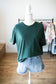 Pigment Tee Cocoa/Dk Gr/Red