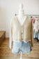 Taupe/Ivory Crochet Cardi