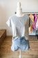Grey/Cocoa Washed Tee