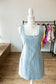 Pinstripe Denim Dress