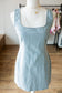 Pinstripe Denim Dress