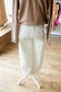 Vervet Striped Barrel Cream Denim