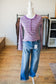 Sugar Plum Striped Henley