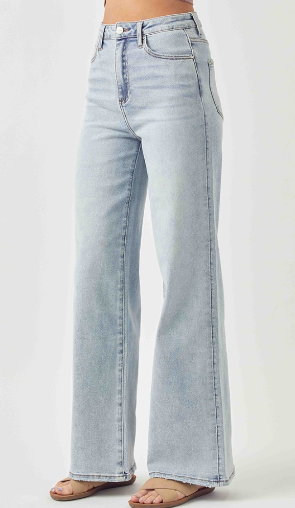 Risen High Rise Light Wide Leg